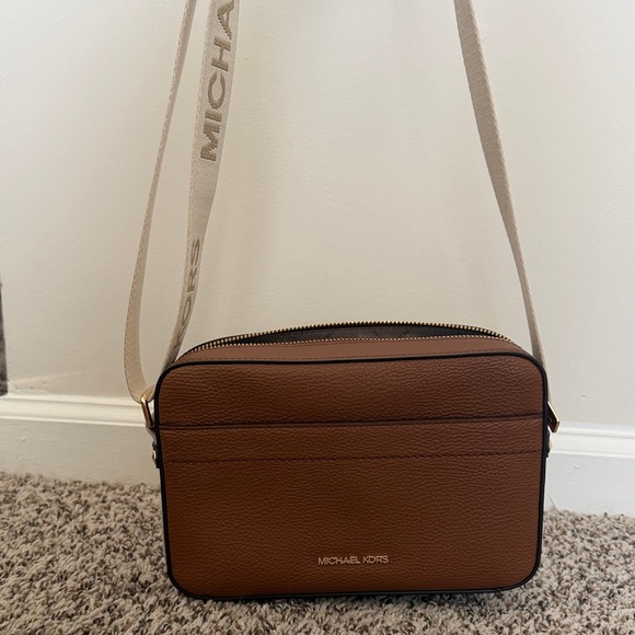 Michael Kors Handbags - Michael Kors Tan Messenger Bag